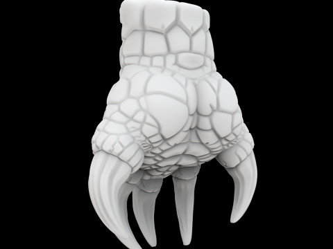 LavaDragonClaw Modèle d'impression 3D Créature fantastique Modèle 3D