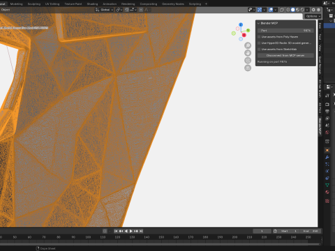 Maschera decorativa per modello di stampa 3D Low Poly Face Mask Modello 3D