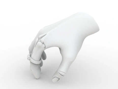 Creature Hand with Ring 3D Print Model Fantasy Sculpture 3D Model