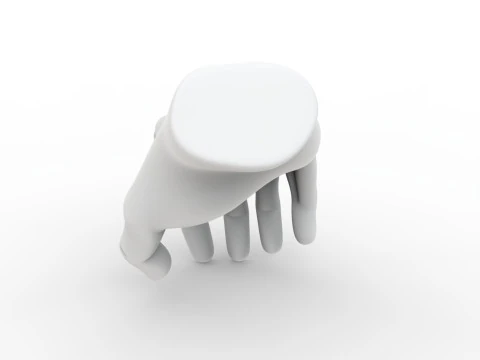 Creature Hand with Ring 3D Print Model Fantasy Sculpture 3D Model