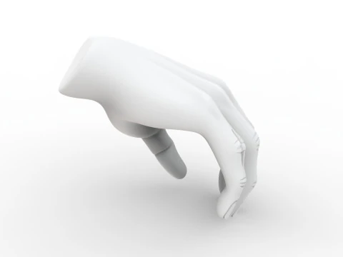 Creature Hand with Ring 3D Print Model Fantasy Sculpture 3D Model