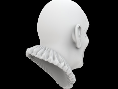 Busto de palhaço assustador modelo de impressão 3D personagem de terror Modelo 3D