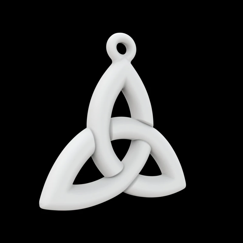 Ciondolo celtico Triquetra Ciondolo gioiello modello stampa 3D Modello 3D .c4d .max .obj .3ds .fbx .stl .blend