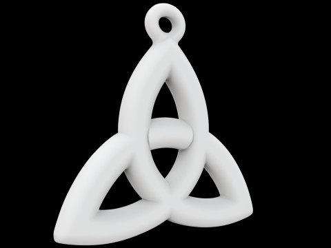 Celtic Triquetra Pendant 3D Print Model Jewelry Pendant 3D Model