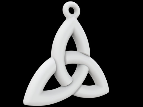 Celtic Triquetra Pendant 3D Print Model Jewelry Pendant 3D Model