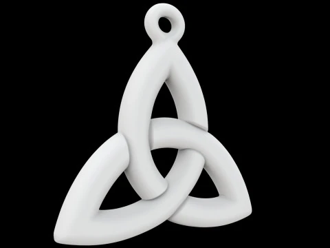 Ciondolo celtico Triquetra Ciondolo gioiello modello stampa 3D Modello 3D