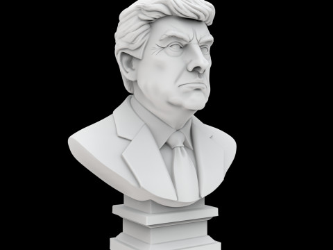 Donald Trump Buste Modèle d'impression 3D Figure historique Modèle 3D