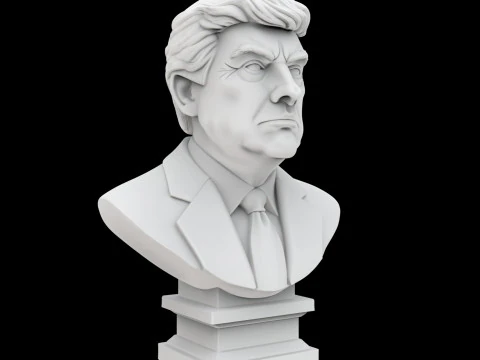 Donald Trump Bust 3D Print Model Historical Figure 3D Model