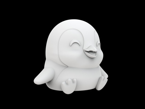Simpatico pinguino figura modello di stampa 3D animale adorabile Modello 3D