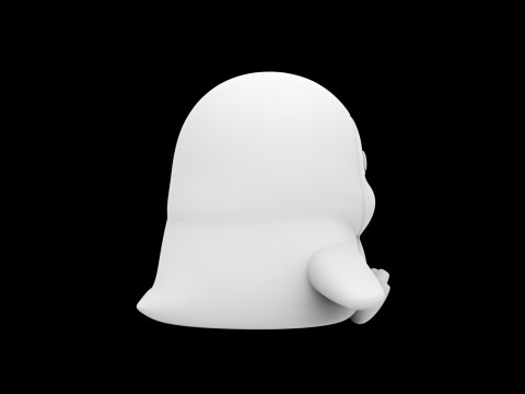 Милий пінгвін Фігурка 3D-модель Чарівна тварина 3D Модель