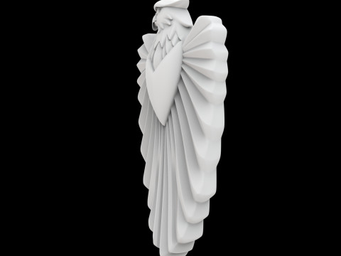 Тривимірна друкована модель Eagle Crest Plaque 3D Модель