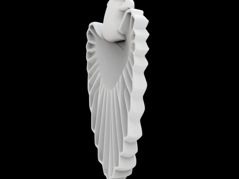 Eagle Crest Plaque 3D Print Model 3D Model