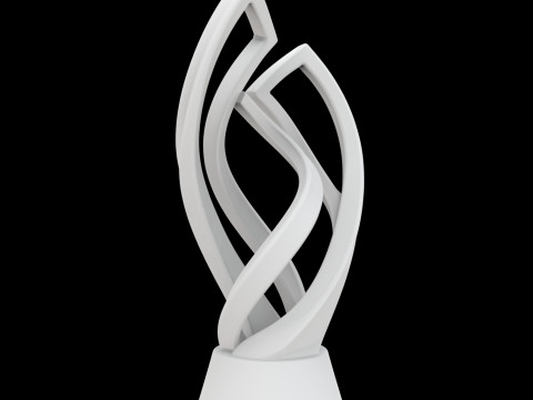 Model wydruku 3D rzeźby trofeum F1 Model 3D