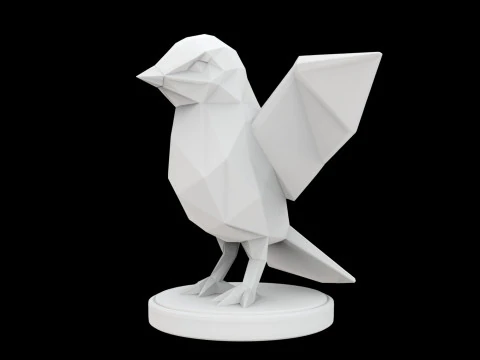 Geometric Eagle Statue 3D Print Model 3D Model