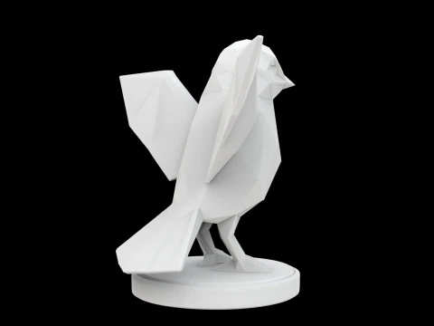 Geometric Eagle Statue 3D Print Model 3D Model