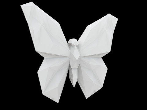 Geometrik Kelebek Formu 3D Baskı Modeli 3D Model
