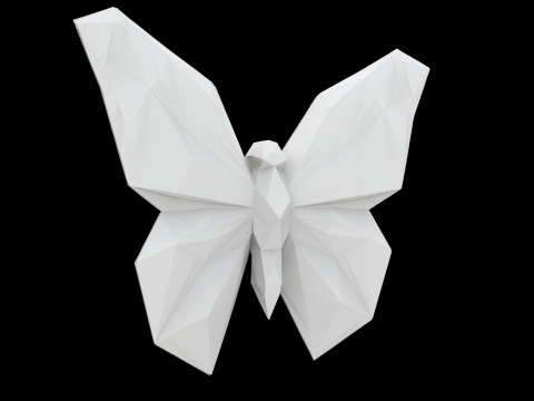 Geometrik Kelebek Formu 3D Baskı Modeli 3D Model