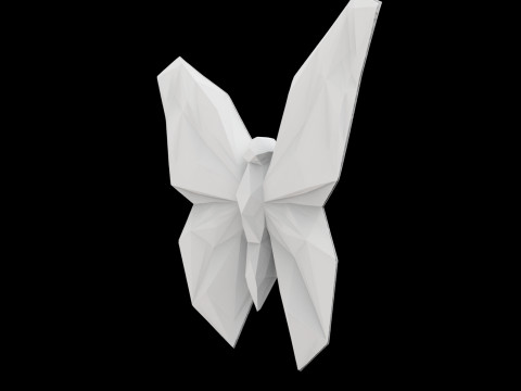 Geometrik Kelebek Formu 3D Baskı Modeli 3D Model