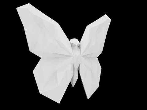 Geometrik Kelebek Formu 3D Baskı Modeli 3D Model