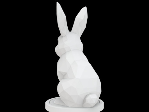 Modelo de impresión 3D de conejo geométrico Modelo 3D