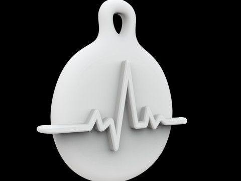 Hartslag hanger 3D-printmodel 3D Model