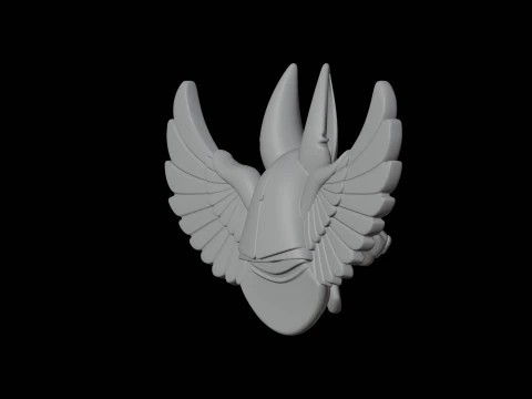 Buste d'Anubis ail&eacute; Mod&egrave;le d'impression 3D Figure mythologique Modèle 3D