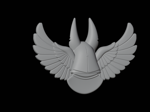 Kanatlı Anubis Büstü 3D Baskı Modeli Mitolojik Figür 3D Model