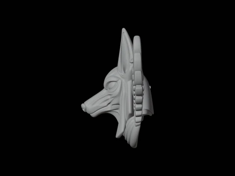 Buste d'Anubis ail&eacute; Mod&egrave;le d'impression 3D Figure mythologique Modèle 3D