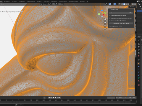 Kanatlı Anubis Büstü 3D Baskı Modeli Mitolojik Figür 3D Model