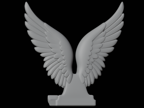 स्टैंड होल्डर फोन विंग्स 3डी प्रिंट मॉडल फोन एक्सेसरी 3D मॉडल