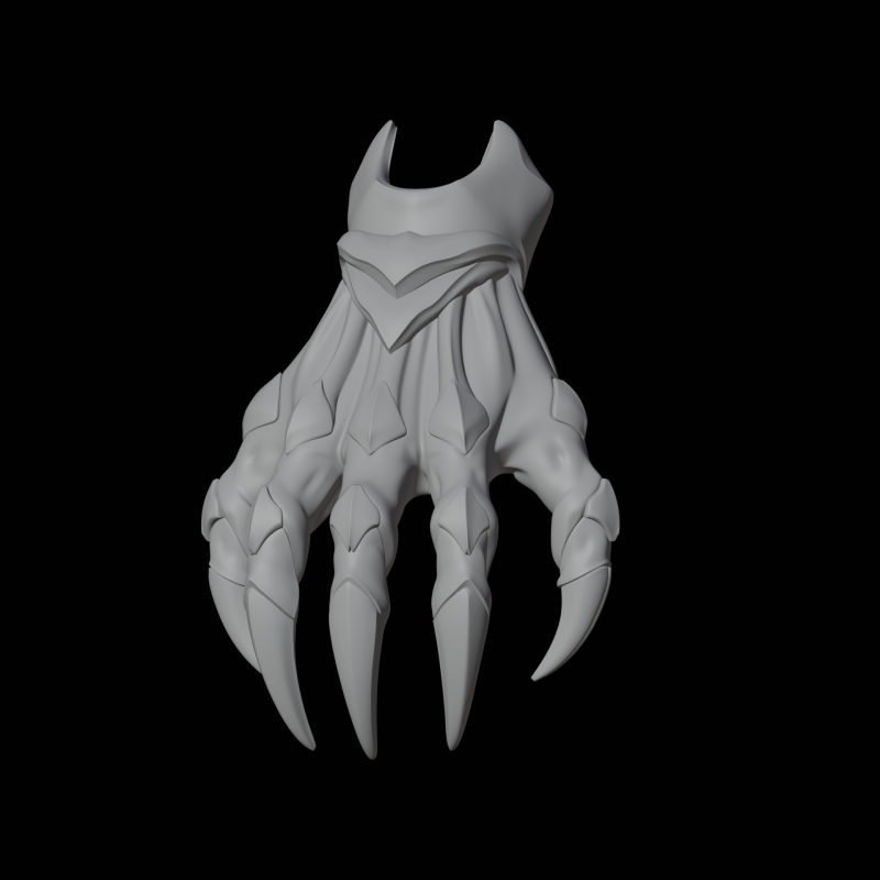 Shadow Dragon Claw Modèle d'impression 3D Partie de créature fantastique Modèle 3D .c4d .max .obj .3ds .fbx .stl .blend 