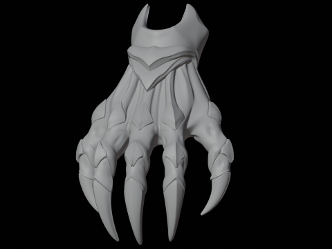Shadow Dragon Claw Modèle d'impression 3D Partie de créature fantastique Modèle 3D