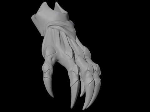 Shadow Dragon Claw Modèle d'impression 3D Partie de créature fantastique Modèle 3D