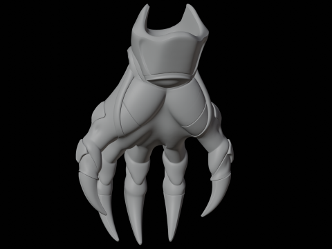 Shadow Dragon Claw Modèle d'impression 3D Partie de créature fantastique Modèle 3D