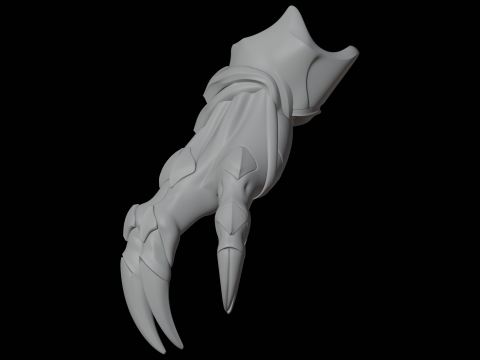 Shadow Dragon Claw Modèle d'impression 3D Partie de créature fantastique Modèle 3D