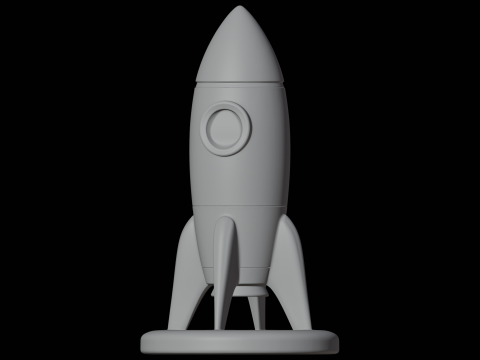 Raketenmodell 3D-Druckmodell Weltraumdekor 3D Modell