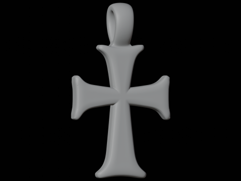 Acess&oacute;rio de joias com pingente de cruz templ&aacute;ria modelo de impress&atilde;o 3D Modelo 3D