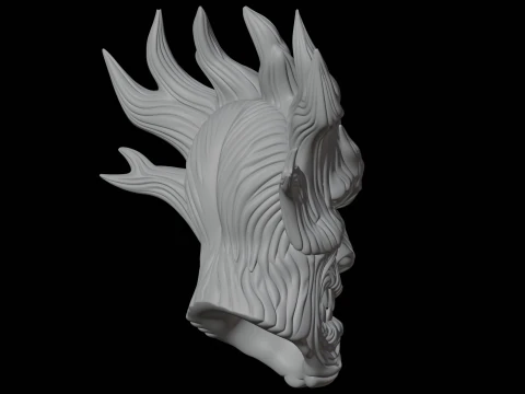 Tree Spirit Mask 3D Print Model Fantasy Creature 3D Model