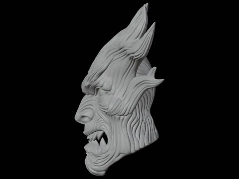 Tree Spirit Mask 3D Print Model Fantasy Creature 3D Model