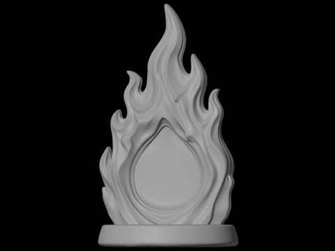 Dekoracja efektu zaklęcia ściany ognia Model druku 3D Element fantasy Model 3D