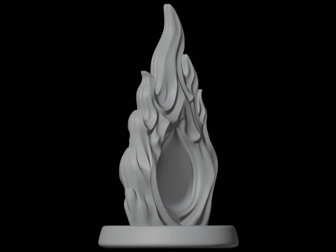 Decora&ccedil;&atilde;o de efeito de feiti&ccedil;o de parede de fogo 3D modelo de impress&atilde;o elemento de fantasia Modelo 3D