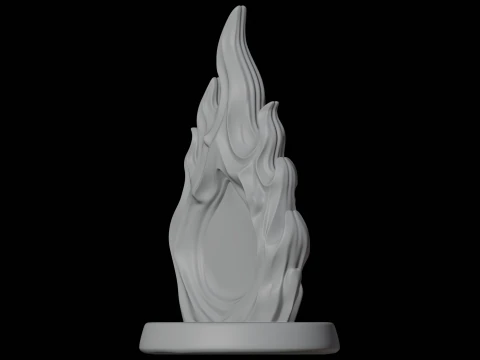 Decora&ccedil;&atilde;o de efeito de feiti&ccedil;o de parede de fogo 3D modelo de impress&atilde;o elemento de fantasia Modelo 3D