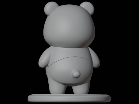 Panda Figurina Modello di stampa 3D Figura animale Modello 3D