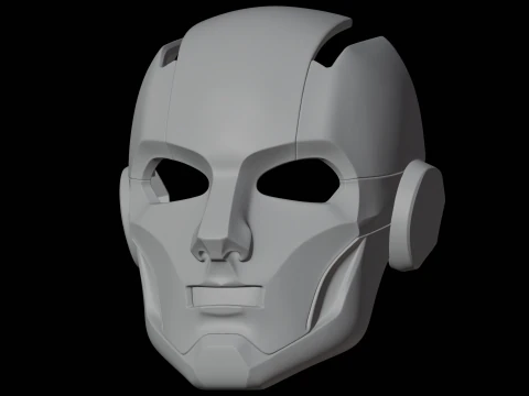 Robot gezichtsmasker 3D Print Model kostuum Prop 3D Model