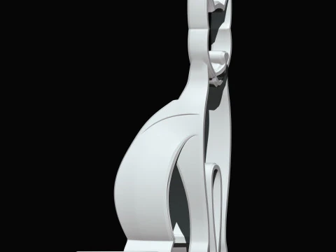 Cat Wall Art 3D Print Model Decorative Sculpture 3D Model
