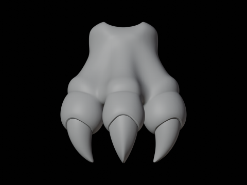 龙手 3D 打印模型奇幻生物零件 3D 模型