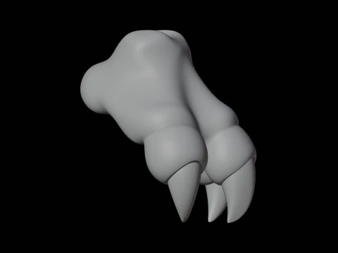 Dragon Hand 3D Print Model Fantasy Creature Part 3D Model