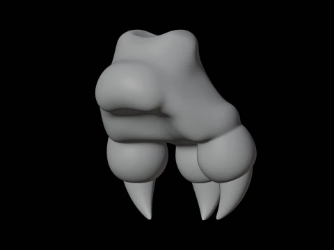 Dragon Hand 3D Print Model Fantasy Creature Part 3D Model
