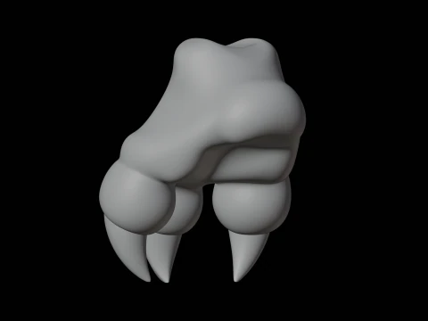 Dragon Hand 3D Print Model Fantasy Creature Part 3D Model