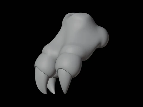 Dragon Hand 3D Print Model Fantasy Creature Part 3D Model